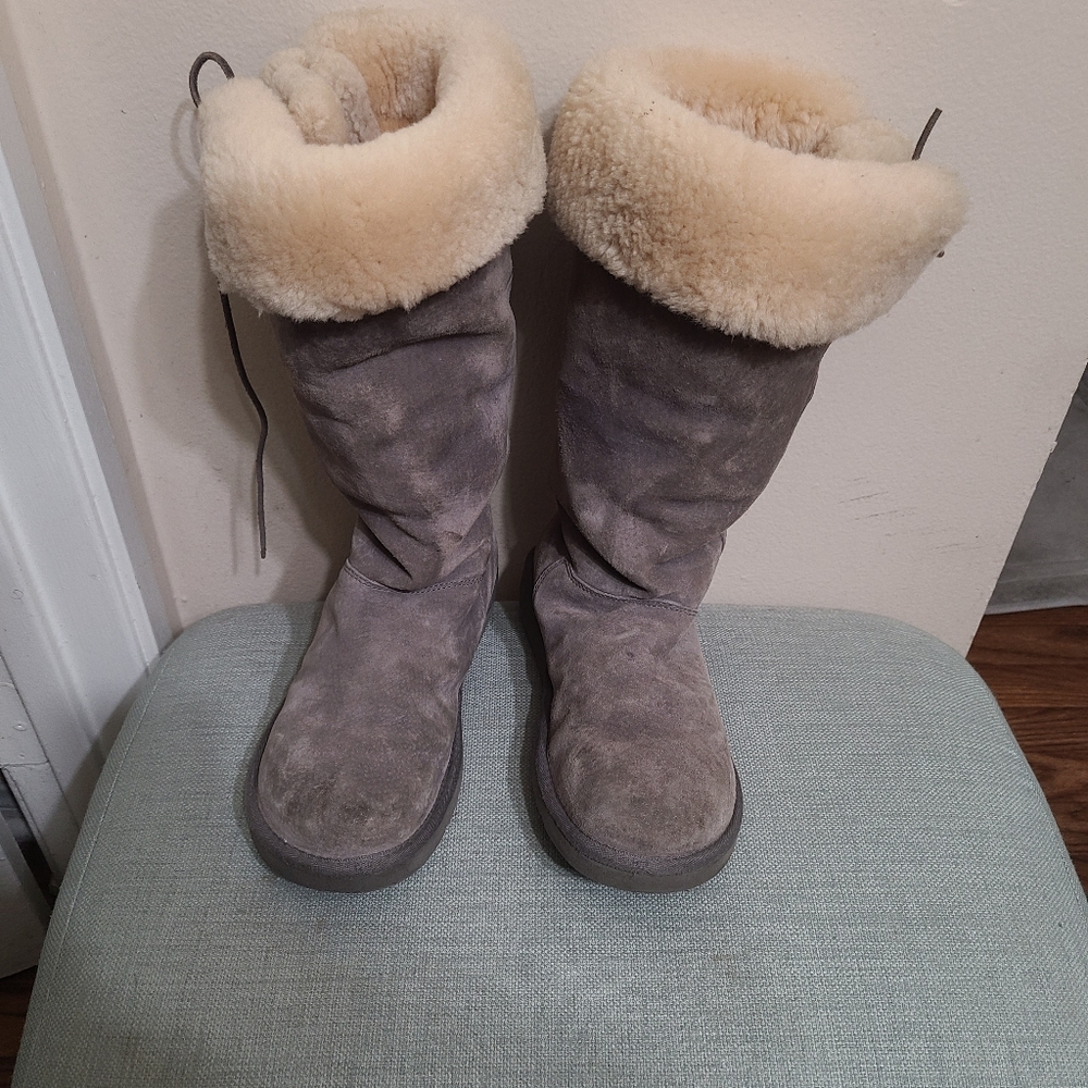 Grey UGG tall boots